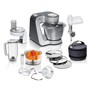 Masina de facut paine Bosch MUM56340, 900 W, 3,9 L, grisilver