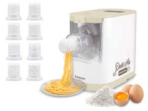 Masina de Facut Paste BEPER P102SBA500, 200 W, AlbCrem, 9 Forme