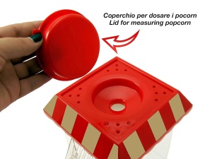 Masina de facut popcorn BEPER BT.651Y, 1200 W, fara ulei, rosuauriu - Img 3