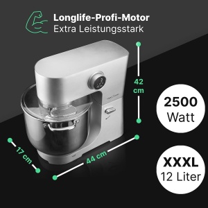 Masina de framantat ProfiCook PC KM 1254, 12L, 2500W, Metal - Img 2