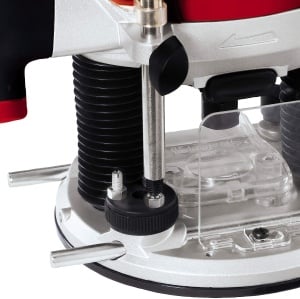 Masina de frezat Einhell TE-RO 1255 E (1200 W, colt O 6 si 8 mm, inaltime cursa 55 mm, control electronic al vitezei, blocare ax, schimbare usoara a sculei) Rosu/Negru - Img 5