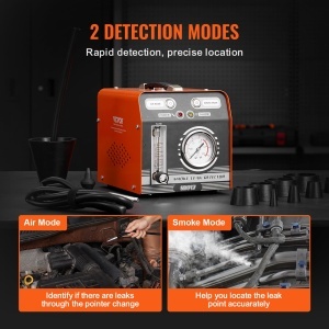Masina de fum VEVOR SD317, 8 Lmin, 12V, cu manometru si accesorii - Img 4