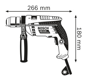 Masina de gaurit cu percutie Bosch Professional GSB 13 RE, 600W, 1,8 kg, mandrina rapida 13 mm - Img 2