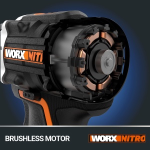 Masina de gaurit cu percutie WORX NITRO WX352.4, 20V, motor fara perii, 60Nm - Img 7