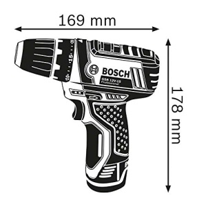 Masina de gaurit/insurubat cu acumulator Bosch Professional System 12V GSR 12V-15 (inclusiv 2x baterie de 2,0 Ah, incarcator GAL 12V-20, set de accesorii de 10 piese, geanta de artizanat) - Img 3
