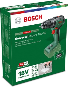 Masina de gaurit si insurubat Bosch UniversalImpact 18V-60 Motor fara perii 60 Nm Fara acumulator - Img 8