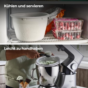 Masina de inghetata Kenwood KAX71.000WH, 1.0L, alba, usor de utilizat - Img 6