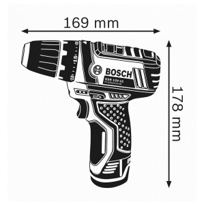 Masina de insurubat Bosch Professional GSR 12V-15, 30 Nm, Design compact - Img 3