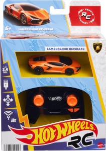 Masina de jucarie cu telecomanda Hot Wheels Lamborghini Revuelto 164, USB reincarcabila, Turbo - Img 6