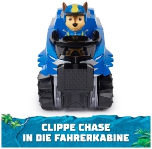 Masina de jucarie PAW PATROL Jungle Pups - Vehicul Tiger cu figura Chase, 3 ani - Img 5