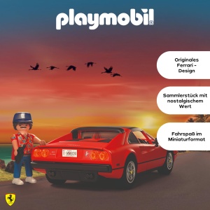 Masina de Jucarie PLAYMOBIL Ferrari 308 GTS Quattrovalvole, Figurine incluse, 48 piese - Img 4