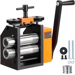 Masina de laminat metale VEVOR KD-Y7548, 3 in 1, latime 75 mm, reglaj grosime 0,03-6,5 mm, otel rezistent