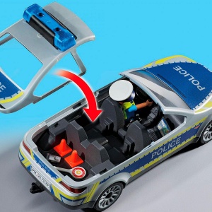 Masina de Politie PLAYMOBIL 71729 cu figurina, sunet si lumini, pentru copii 4 - Img 5