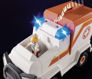 Masina de salvare PLAYMOBIL Duck On Call 70916 cu lumini si sunete, pentru copii de la 3 ani - Img 4