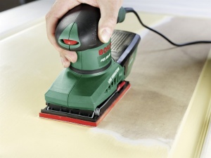 Masina de slefuit Bosch PSS 250 AE 250 wati circuit oscilant 2 mm suprafata de slefuire 167 cm2 in carcasa - Img 2
