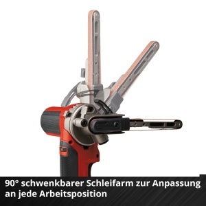 Masina de slefuit cu banda Einhell TE-BF 18 Li-Solo 18V 1700 mmin accesorii incluse - Img 8