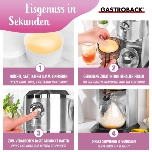 Masina de Slush Gastroback, Raspel ajustabil, Capacitate 1.5L - Img 3