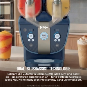Masina de Slush Ninja SLUSHi FS701EUBL, 2 recipiente de 1.420 ml, culoare albastra - Img 4