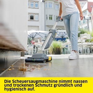 Masina de Spalat Pardoseli Karcher BR 301 C Bp, 70 W, 300 mm, Acumulator 18 V - Img 3