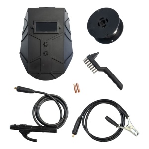 Masina de sudura universala Gude Uni-Mig 125 SYN (230 V, 4 in 1, 120 A max. curent de sudare, 20-120 A obisnuit, incl. suport pentru electrod, pachet de furtun, clema de masa, ciocan de zgura, scut de sudura si sarma cu miez) - Img 4