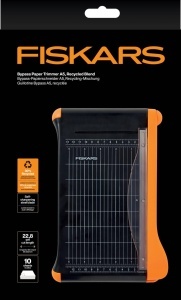 Masina de taiat hartie Fiskars, A5 si A4, negruorange, 10 foi - Img 7