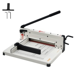 Masina de taiat hartie VEVOR STC440, capacitate 400 coli, taiere A4, alba - Img 9