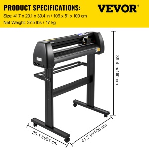 Masina de taiat vinil VEVOR, 870mm, imprimanta cu plotter LED, pozitionare manuala precisa, suport software pentru sistemele MAC si Windows, forta si viteza reglabile - Img 7