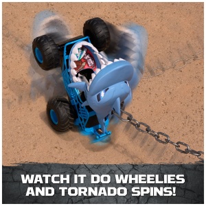 Masina de Teren RC Monster Jam Chomping Megalodon 115, 3 moduri de joc, 34.8 cm - Img 6