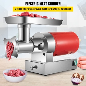 Masina de tocat carne electrica VEVOR 1100 W 300 kg/h, 180 rpm cu 2 placi de macinat Set carnati, pentru sarcini grele Comercial Comercial - Img 2