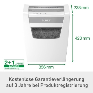 Masina de tocat hartie Leitz IQ Office S, 14 foi, 23L, alb - Img 5