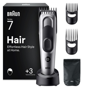 Masina de Tuns Braun HC7590, 17 lungimi, acumulator Ni-MH, gri