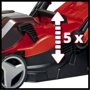 Masina de tuns iarba cu acumulator Einhell GE-CM 36/34-1 Li-Solo Power X-Change (36 V, latime de taiere de 33,5 cm, pana la 200 m2, colector de iarba de 30 L, inaltime de taiere de 25-65 mm, fara baterie) - Img 9