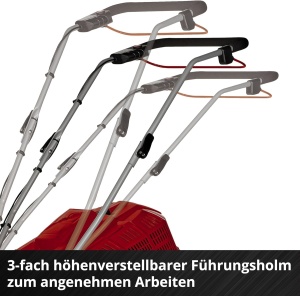 Masina de tuns iarba cu acumulator Einhell GE-CM 36/43 Li M-Solo Power X-Change (36 V, latime de taiere de 43 cm, pana la 600 m2, fara perii, functie de mulcire, colector de iarba de 63 L, inaltime de taiere de 25-75 mm, fara baterie) - Img 8