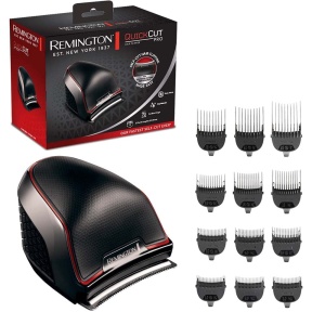 Masina de Tuns Remington QuickCut Pro HC4300, Negru Mat, Acumulator si Alimentare la Retea
