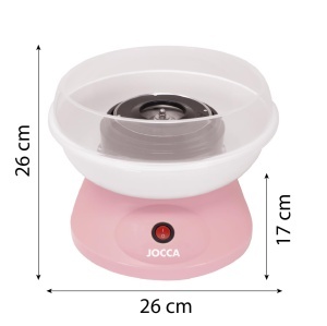Masina de Zahar Vata Jocca Rosa 520W Set cu 10 betisoare si lingura de masura - Img 9