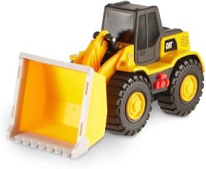 Masinuta de Constructie Caterpillar 25cm cu Lumini si Sunete, Galbena