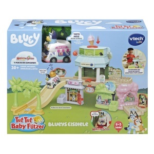 Masinuta de jucarie VTech Tut Tut Baby Flitzer - Blueys Eisdiele, albastra - Img 8
