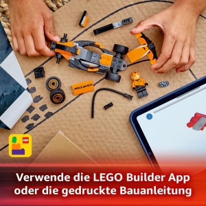Masinuta LEGO City F1 McLaren 60442 - Set de Constructie cu 86 Piese pentru Copii de la 6 Ani - Img 6