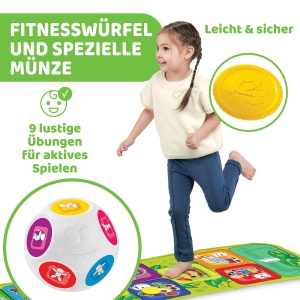 Mata de sarit interactiva Chicco Jump Fit, 150 cm, cu muzica si lumini, pentru copii 2-5 ani - Img 9