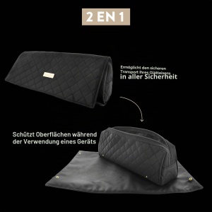 Matte si Etui pentru Aparat de Styling Demeliss Hitzebestandig 2-in-1, Compatibil cu TITANIUM, ONE, XCURLER, GOLD - Img 7