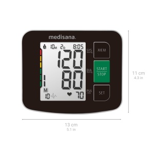 medisana BU 516 tensiometru pentru brat, masurare precisa a tensiunii arteriale si a pulsului cu functie de memorie, scara semafor, functie de afisare a batailor neregulate ale inimii - Img 2