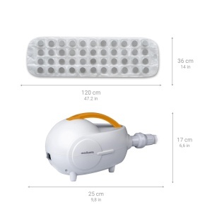 Medisana MBH Air Bubble Bath Bubble Mat Bath Whirlpool Mat pentru cada incl Dozator de arome 3 niveluri de intensitate Spa pentru casa Accesorii pentr - Img 2