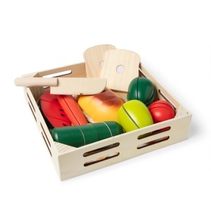 Melissa Doug Set Alimente din Lemn pentru Taiat 26 Piese Joc de Rol pentru Copii 3