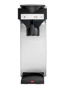Melitta 20348 Aparat de cafea cu filtru cu ulcior de sticla, 1,8 l, placa de incalzire, 17M, otel inoxidabil/negru , - Img 2