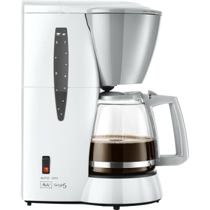Melitta Single5 - Filtru mic de cafea - cu ulcior de sticla - Drip Stop - 5 cani - alb (M720WH) - Img 2
