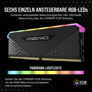 Memorie RAM Corsair Vengeance RGB RS 16GB (2 x 8GB) DDR4 3200MHz Negru - Img 3