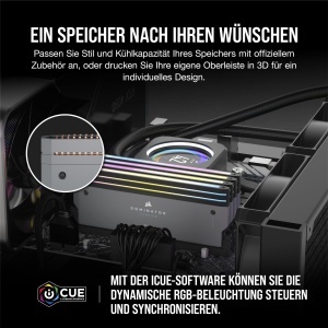 Memorie RAM DDR5 CORSAIR DOMINATOR TITANIUM 32GB (2x16GB) 6000MHz CL30 RGB Gri - Img 4