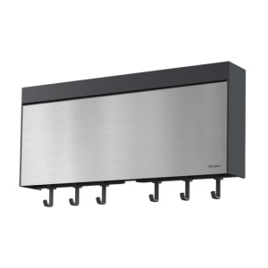 Metaltex Tango INOX Suport pentru 3 Role Front din Otel Inoxidabil Argintiu