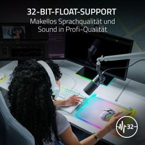 Microfon dinamic Razer Seiren V3 Pro, USB-C si XLR, 30mm, Negru - Img 2