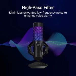 Microfon Gaming ASUS ROG Carnyx RGB Negru Streaming si Podcast 192 kHz24 Bit - Img 3